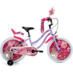 Bisan Queen Kız Çocuk Bisikleti 30CM V 20 Jant Metalik Lila Pembe - Çok Renkli