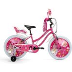 Bisan Queen Kız Çocuk Bisikleti 30CM V 20 Jant Metalik Pembe Pembe - Çok Renkli