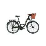 Bisan Sandy Sepetli Bayan Şehir Bisikleti 43Cm V 26 Jant 21 Vites Mat Siyah Gold