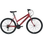Bisan Sentıero Kadın Dağ Bisikleti 46CM V 26 Jant 21 Vites Metalik Kırmızı Siyah - Çok Renkli