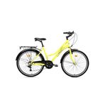 Bisan Smile 28 Jant Şehir Bisikleti 44 Cm Unisex Çelik Kadro V-Fren Shimano 7 Vites - Sarı