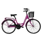 Bisan Sorrento-S Şehir Bisikleti 36 cm V 24 Jant 7 Vites Mor Beyaz