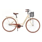 Bisan Sorrento-S Şehir Bisikleti 44 cm V 28 Jant 7 Vites Krem Gold