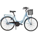 Bisan Sorrento Şehir Bisikleti 36 cm V 24 Jant 3 Vites Bebek Mavisi Beyaz - Bebe Mavisi - Beyaz