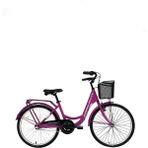 Bisan Sorrento Şehir Bisikleti 36 cm V 24 Jant 3 Vites Mor Beyaz - Mor - Beyaz