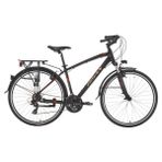 Bisan Trx 8100 City Şehir Bisikleti 46 cm V 700C 21 Vites Mat Siyah Kırmızı