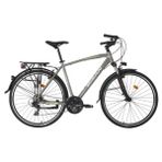 Bisan Trx 8100 City Şehir Bisikleti 50 cm V 700C 21 Vites Açık Metalik Gri Yeşil Beyaz