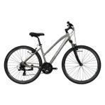 Bisan Trx 8200 Bayan Şehir Bisikleti 45CM V 28 Jant 21 Vites Gri Beyaz - Gri - Beyaz
