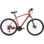 Bisan Trx 8500 27 Vites 46CM Mat Kırmızı Siyah Şehir Bisikleti - Kırmızı - Siyah
