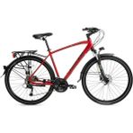 Bisan Trx 8500 Cıty Erkek Şehir Bisikleti 56CM Hd 28 Jant 27 Vites Mat Kırmızı Siyah - Çok Renkli