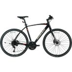 Bisan Trx 8600 Deore 30 Vites 54CM Metalik Parlak Siyah Kırmızı Şehir Bisikleti - Siyah - Kırmızı