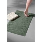 Biscay Bathmat Olive - Ekstra Yumusak, Modern %100 Pamuk 50x75cm. Ayak Havlusu / Banyo Paspas Seti