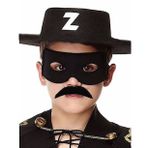 Bisepetim Çocuk Boy Siyah Renk Zorro Maske Seti