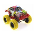 Bisepetim Die Cast Çizgi Film Desenli Sarı Teker Araba
