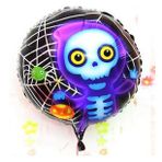 Bisepetim Halloween İskelet Hayalet Folyo 18 inç Balon