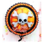 Bisepetim Halloween İskelet Kuru Kafa Folyo 18 inç Balon