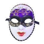 Bisepetim Mor Renk Masquerade Simli Yılbaşı Parti Maskesi