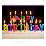 Bisepetim Rengarenk Happy Birthday Yazılabilen Doğum Günü Mumu