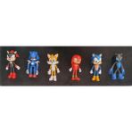 Bisepetim Sonic Kirpi Sonic Oyuncak Tails-Knuckles-Super Sonıc-Sonic 6'lı Figür Karakter Oyuncak Seti