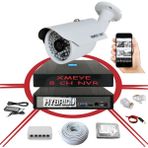 Bises 1' Li 5 Mp 1940P Sensör 6 Megapiksel Sony Lens Metal Kasa Ip Güvenlik Kamerası Seti_bs 748IP - Beyaz