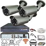 Bises 3'lü BS 236 5 Megapiksel Sony Lens 1080p 36 IR LED Metal Kasa Güvenlik Kamerası Seti