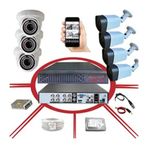 Bises BS 236 + D136 7'li 5 mp Sony Lens 1080p 36 IR Led Güvenlik Kamerası Seti