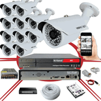 Bises BS 748LP 11'li 5 MP 1940p Sensör 6 Megapiksel Sony Lens Metal Kasa IP Güvenlik Kamerası Seti