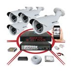 Bises BS 748LP 4'lü 500 GB Hdd Daha Fazla Kayıt 5 mp 1940p Sensör 6 Megapiksel Sony Lens Metal Kasa IP Güvenlik Kamerası Seti