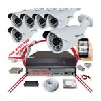 Bises BS 748LP 6'lı 1 TB Hdd Daha Fazla Kayıt 5 mp 1940p Sensör 6 mp Sony Lens Metal Kasa IP Güvenlik Kamerası Seti