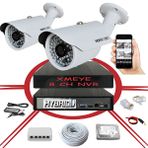 Bises Set BS 748LP 2'li 500 GB Hdd Daha Fazla Kayıt 5 mp 1940p Sensör 6 mp Sony Lens Metal Kasa IP Güvenlik Kamerası