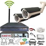 Bises Wifi Li 2 Kameralı Araç Yüz ve İnsan Tanımalı Hareket Algılayan 5 Mp Lens 8 Süper King LED Güvenlik Kamerası Seti Bs-3sk8-B - Siyah - Beyaz