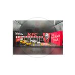 Bi'şeyler Sepeti 1:64 Garaj Park Diorama Garage KFC Parking Diecast - ARAÇ DAHİL DEĞİLDİR.