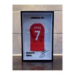 Bi'şeyler Sepeti Bukayo Saka - Arsenal FC - Forma İmzalı Çerçeve Hediyelik 14x22 cm