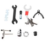 Bisiklet Aracı Kiti Kaset Çıkartma Anahtarı Krank Çekme Çekme Alt Braket Freewheel Freewheel Çıkarma Bağlantı Pensesi Zincir Breaker, Kaset Çıkma Krank Ezmek (9 adet set)