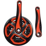 Bisiklet Aynakol Sağ Sol Takım 3 Lü Dişli- 24/34/42T X 170Mm Siyah Turuncu Renk