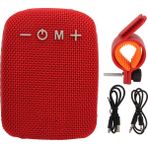 Bisiklet Bluetooth Hoparlör Su Geçirmez Destek Hafıza Kartı Radyo Taşınabilir Kablosuz Hoparlör Bisiklet Braketi Kırmızı (Yurt Dışından)