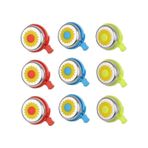 BİSİKLET ÇİÇEKLİ ZİL 9 LU EKONOMİK PAKET (3 RENK ) Çok Renkli