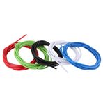 Bisiklet Değiştirici Kablosu, 3 Metre 4mm Vites Kablosu, Kaliteli Kauçuk dış Hortum Hafif Ve Yol Ve Bisikletler Için Giyilebilir (WHITE) (BLACK) (GREEN)