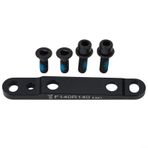 Bisiklet Disk Fren Adaptörü Düz Montaj 140/160 Mm, Alüminyum Alaşımlı Fren Adaptörü, Yol Mtb Bisiklete binme için M5 Vidalı, Ön 34/70Mm ve Arka 34Mm Delik Aralığı, Siyah (F140/F160)