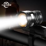 Bisiklet Farı 15000 Lümen T6 Led 3000Mah Pil Su Geçirmez Siyah