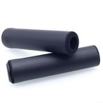 Bisiklet Gidon Tutamakları Darbe Emici Kaymaz Silikon Köpük Sünger Bant 22,2 mm Dış Çap Kavrama Çubuğu 128 mm X 30 mm X 6,8 Mm Bisiklet Aksesuarları (Siyah)