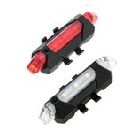 Bisiklet Işığı LED Stop Arka İkaz Işık Lamba USB Şarjlı 4 Mod BEYAZ IŞIKLI