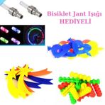 Bisiklet Jant Işığı Hediyeli 3 Çeşit Bisiklet Süsü Seti