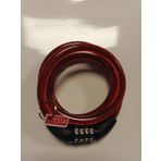 Bisiklet Kilidi 8x100 4 Şifreli Kırmızı ZL 87507