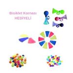 Bisiklet Korna Hediyeli Bisiklet Jant Süsü Seti Bisiklet Kalp Boncuk Palet