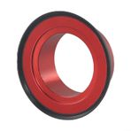 Bisiklet Kulaklığı Üst Kapağı Kapağı 28,6 mm Çatal Borusu İçin 44 Mm Gizli Üst Kase, Yığın Yüksekliğini Azaltmak İçin Yol ve Dağ Bisikletleri İçin Alüminyum Alaşımlı Gövde Ara Parçası (Kırmızı)
