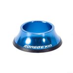 Bisiklet Kulaklığı Üst Kapak Kapağı 28,6 mm Çatal Borusu İçin 44 Mm Gizli Üst Kase, Yığın Yüksekliğini Azaltmak İçin Yol ve Dağ Bisikletleri İçin Alüminyum Alaşımlı Gövde Ara Parçası (Mavi)
