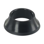 Bisiklet Kulaklık Üst Kapağı Kapağı 28,6 mm Çatal Borusu İçin 44 Mm Gizli Üst Kase, Alüminyum Alaşımlı Gövde Ara Parçası Yol ve Dağ Bisikletleri İçin Yığın Yüksekliğini Azaltmak İçin (Siyah)