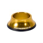 Bisiklet kulaklık üst kapağı kapağı kapağı 28,6 mm çatal tüp için 44 mm gizli üst kase ile, alüminyum alaşım gövde ara parçası yol ve dağ bisikletleri için yığın yüksekliğini azaltmak için (altın)