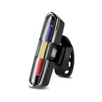 Bisiklet Led İkaz Uyarı Fener Mavi Kırmızı Beyaz Çakarlı Usb Şarjlı Stop Lambası